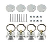 Sistemi di piegatura L Track Tie Set Con Anelli Rotondi Per Camion Letti Per Fissare Le Cravatte Anchors Point Set