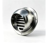 Sistemi di scarico emisferici, robusti e resistenti al distacco | Cappa inox 304 a incastro, impermeabile antiruggine, facile pulizia per asciugatrice, cucina e bagno(90mm)