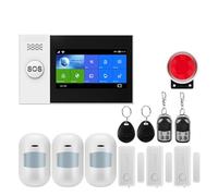 Sistemi di sicurezza domestica, Di allarme antifurto for la sicurezza domestica GSM con sensore di movimento e compatibile l'app IP Carema TUYA(W4B3)