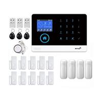 Sistemi di sicurezza domestica, Di allarme di sicurezza domestica GSM citofono telecomando composizione automatica rilevatori 433 MHz controllo APP Tuya(I)
