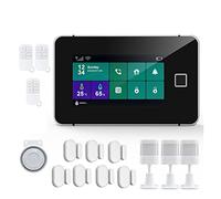 Sistemi di sicurezza domestica, di allarme sicurezza Tuya Display umidità della temperatura armato impronte digitali 433 MHz Wireless Smart Home Burglar(G60-F set)
