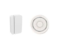Sistemi di sicurezza domestica, Smart Alarm Home Securiy Scenario Set di allarme 100DB Sirena Funziona con rilevatore movimento Sensore for porte e finestre(DoorSiren)