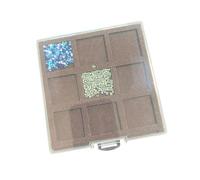 Sistemi di stoccaggio per perline, 9 scomparti, in feltro, protegge i gioielli dai graffi, espandibile per progetti artigianali, griglie e organizzatori di perline