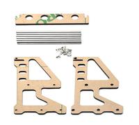 Sistemi di stoccaggio pneumatici per auto di montaggio semplice per modelli di scala 1/18 1/10, vibrazioni in lega, design resistente in metallo acrilico, parti di riparazione di pneumatici