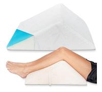 Sistemi di supporto posteriore "L' angolo per aiutare a ridurre il dolore immediatamente. Oltre un milione di Happy Backs - sollievo dal dolore, la terapia cuneo, Fit tutti, rivestito con peluche in Memory Foam, colore Bianco