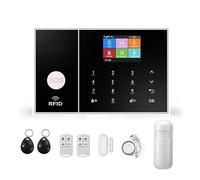 Sistemi Sicurezza Casa Di Allarme Sicurezza Domestica GSM WIFI Wireless Con Sensore Movimento Antifurto For Casa Intelligente Compatibile Tuya IP Camrea(B)