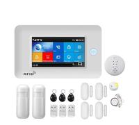 Sistemi Sicurezza Casa Di Allarme Sicurezza GSM Tuya WiFi Con Telecamera IP Sensore Movimento PIR Sirena Kit Antifurto For Casa Intelligente Wireless(H)