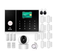 Sistemi Sicurezza Casa Sistemi Di Allarme Sicurezza 4G Tuya Smart WIFI Funziona Con Rilevatori Movimento Wireless Domestici Allarmi(K)