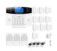 Sistemi Sicurezza Casa Tuya Smart Wireless Wired Wifi Di Allarme Antifurto Sicurezza Domestica Con Rilevatore Sensori Movimento For Porte Quadrante Automatico(Kit K)