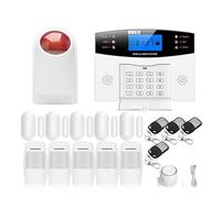 Sistemi Sicurezza Casa Tuya Wifi Di Allarme GSM Sicurezza Domestica Wireless Controllo Remoto Quadrante Automatico Sensore Porta PIR Sirena(Kit G)
