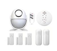 Sistemi Sicurezza Casa Wifi Smart Home Security di allarme 120dB Funziona con RF433 Rilevatore PIR Sensore porta Life App Antifurto(KIT 7)