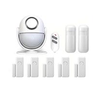 Sistemi Sicurezza Casa Wifi Smart Home Security di allarme 120dB Funziona con RF433 Rilevatore PIR Sensore porta Life App Antifurto(KIT 6)