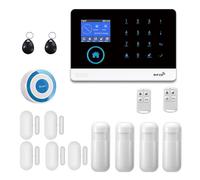 Sistemi Sicurezza Casa WIFI TUYA Di Sicurezza Allarme GSM Controllo Remoto Tramite App Con Rilevatore Sirena Kit Domestica Wireless Intelligente(F)