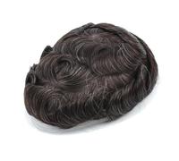 Sistemi traspiranti Protesi capillare maschile Parrucca uomo in pizzo completo Base in pizzo Capelli umani Attaccatura Capelli Sottile(#210,7x9)