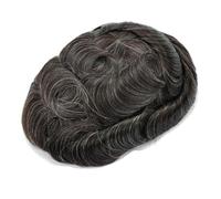 Sistemi traspiranti Protesi capillare maschile Parrucca uomo in pizzo completo Base in pizzo Capelli umani Attaccatura Capelli Sottile(#220,7x9)
