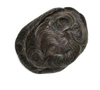 Sistemi traspiranti Protesi capillare maschile Parrucca uomo in pizzo completo Base in pizzo Capelli umani Attaccatura Capelli Sottile(#230,6x8)
