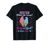 Sister Ice Cream Whats The Scoop Sesso Rivela Corrispondenza Maglietta