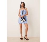 Sister Jane - Lavender - Vestito corto a quadretti blu S