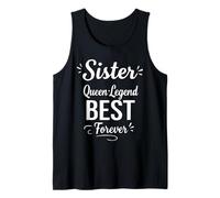 Sister Legend Queen Best Forever - Retro Family Bond Sister Canotta