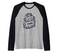 Sister My Forever Angelo Custode Memorial Remembrance Maglia con Maniche Raglan