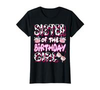 Sister of the Birthday Girl Shirt Farm Mucca Sister Party Maglietta