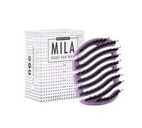 SISTER YOUNG MILA - Spazzola per capelli con setole di cinghiale, antistatica, per capelli lucidi, colore: Viola
