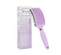 Sister Young OVIA - Spazzola professionale per capelli ventilata con setole di cinghiale per volume, lucentezza e capelli sani | Districazione e styling senza peli (Liliac)