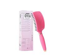 Sister Young OVIA - Spazzola professionale per capelli ventilata con setole di cinghiale per volume, lucentezza e capelli sani | Districazione e styling senza peli (FUCHSIA)