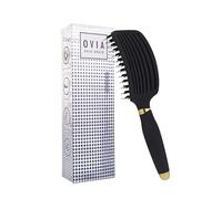 Sister Young OVIA - Spazzola professionale per capelli ventilata con setole di cinghiale per volume, lucentezza e capelli sani | Districazione e styling senza peli (Black)