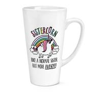 Sistercorn Like A Normale Sorella Bellissimo 483ml Grande Latte Tazza Compleanno