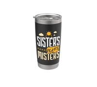 Sisters Before Misters I Galentines Day I migliori amici Bicchiere termico in acciaio inox doppia parete