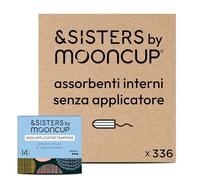 &SISTERS® by Mooncup Assorbenti interni Heavy/Super Flow Plus senza applicatore, 100% cotone biologico, 336 assorbenti interni