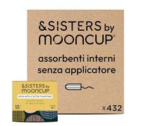 &SISTERS® by Mooncup Assorbenti interni Light/Regular Plus Flow senza applicatore, 100% cotone biologico, 432 assorbenti interni