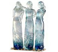 Sisters by My Side Celebrates Friendships Three Sisters Sculpture, Personaggio in resina dipinta a mano, Friend Birthday Gifts for Women, Sister & Bestie Keepsake Decor (Three Sisters)