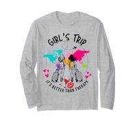 Sisters Weekend It's Better Than Therapy for Girls Trip 2025 Maglia a Manica