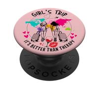 Sisters Weekend It's Better Than Therapy For Girls Trip 2025 PopSockets PopGrip Adesivo
