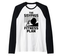 Sisyphus Philosophy Design per Uno Studente di filosofia Maglia con Maniche Raglan