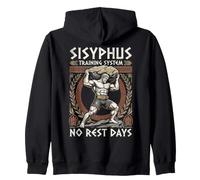 Sisyphus Training System No Rest Days Greek Mitologia Palestra Felpa con Cappuccio