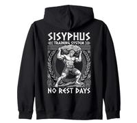Sisyphus Training System No Rest Days Greek Mitologia Palestra Felpa con Cappuccio