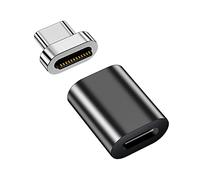 Sisyphy Adattatore magnetico da USB-C a USB-C,versione conveniente connettore Tipo-C,trasferimento dati 40Gbp/s,video 8K@60Hz4K@144Hz,compatibile per MacBook Pro/Air,dispositivi USB-C,Thunderbolt3