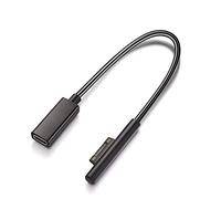 Sisyphy Surface to USB C Cavo di ricarica (USB-C, 20 cm), compatibile con Microsoft Surface Pro 7/6/5/4/3 GB3/2/1 Laptop4/3/2/1, richiede un caricatore USB-C da 45 W 15 V/3 A