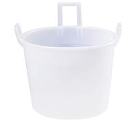 SIT Mobil Plastic - Mastello 3 Manici in plastica PEHD Diametro 70 cm per Alimenti - Bianco Neutro