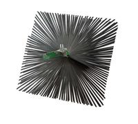Sit scovolo Quadro per camini in acciaio piatto 30 x 30 cm attacco maschio 12 MA [EEK: Non disponibile]