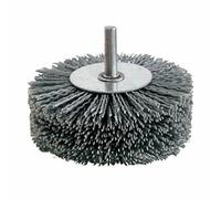 SPAZZOLA CIRCOLARE IN NYLON ABRASIVO SPAZZOLATRICE LEGNO Gr.80 Ø100mm SIT