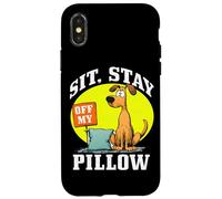 SIT, STAY OFF MY PILLOW Custodia per iPhone X/XS