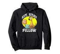 Sit, Stay off My Pillow Felpa con Cappuccio
