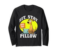 Sit, Stay off My Pillow Maglia a Manica