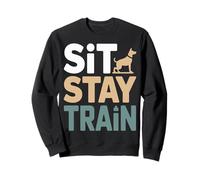 Sit Stay Train Dog Obbedience Trainer Felpa