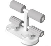 Sit-Up Bar Floor Exercise Stand, barra addominale multifunzionale, doppia ventosa regolabile per allenamento di forza del core e esercizi addominali (grigio)