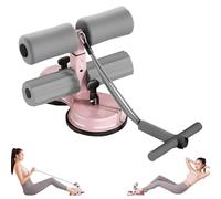 Sit Up Bar, Sit Up Assistant Sit Up - Attrezzatura per l'allenamento addominale con doppia ventosa e doppia asta, design sit up, macchina per addominali con corda, assistente per sit up, polvere